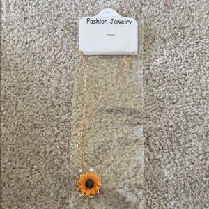 Sunflower necklace